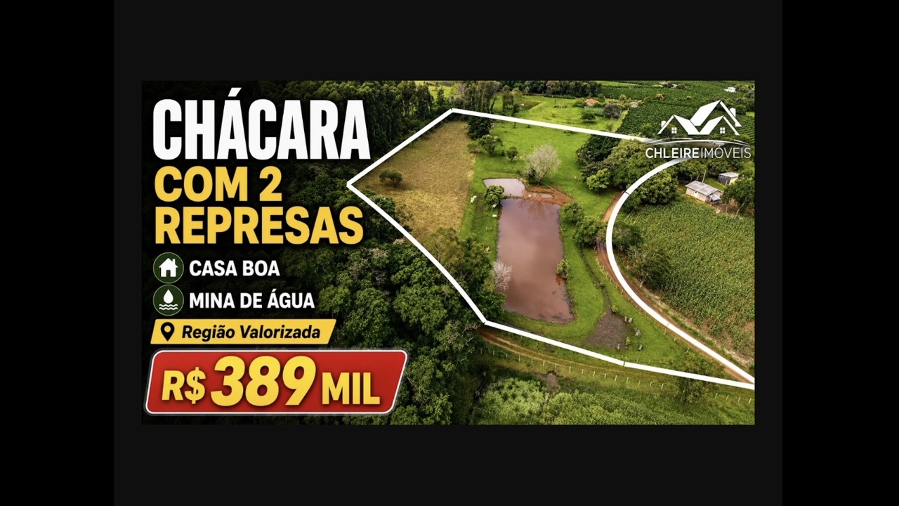 Foto do imóvel Chácara com 2 Represas – Salto do Itararé/PR